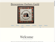 Tablet Screenshot of brownstonequilters.com